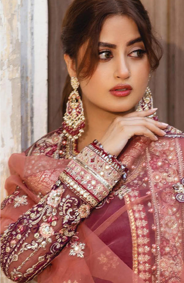 Serene - Sajal Bridal Edit'24 by Serene Unstitched 3 Piece Wedding Collection - aubranz.com