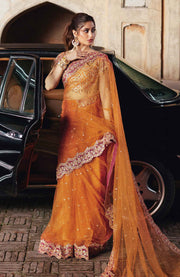 Qalamkar - Qalamkar shadmani raw silk'24 embroidered suits unstitched 3 piece - festive collection - aubranz.com