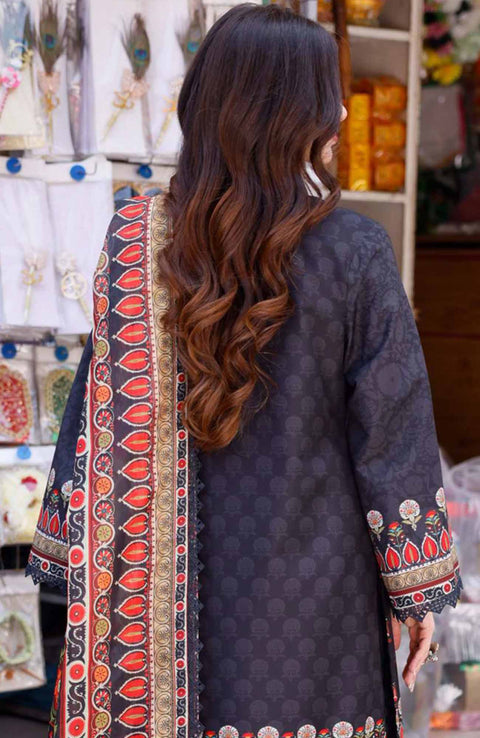 Asimjofa - Arabic Lawn Collection'24 By Asim Jofa Lawn Suit Unstitched 3 Piece Summer Collection - aubranz.com