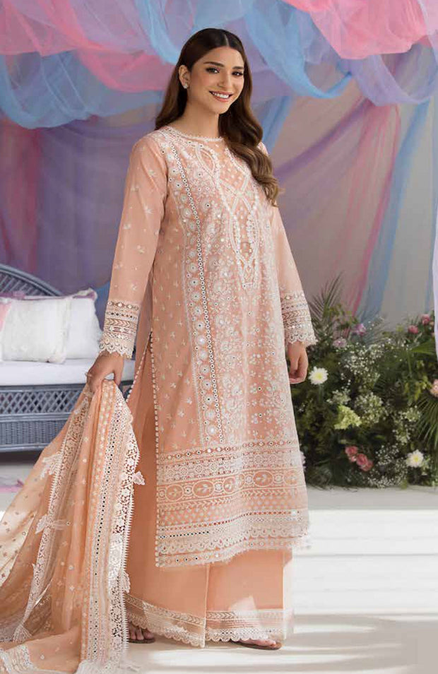 Sobia_Nazir - Sobia Nazir Luxury Lawn'25 Embroidered Suits Unstitched 3 Piece - Summer Collection - aubranz.com