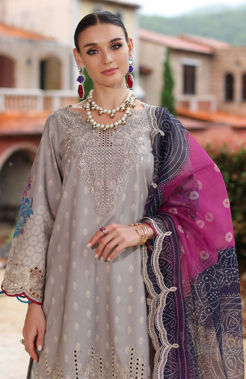 Charizma - Sheen Lawn'25 By Charizma Embroidered Suits Unstitched 3 Piece - Summer Collection - aubranz.com