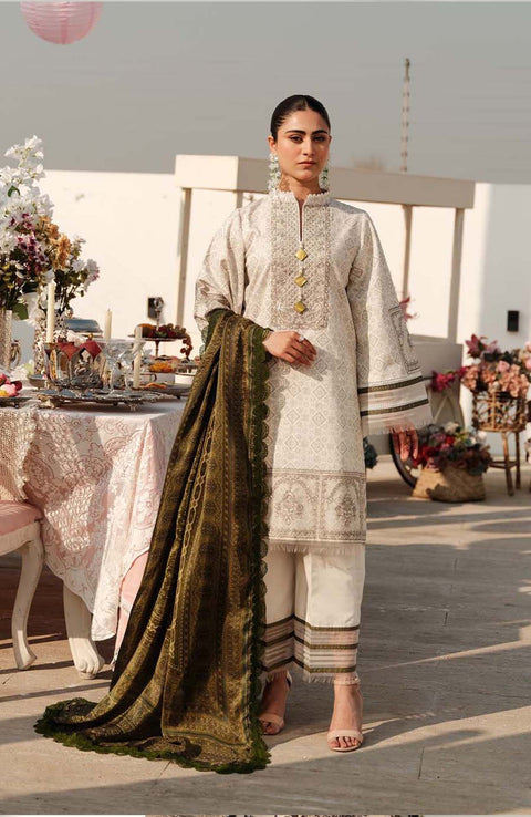Zarqash - Luxe Lawn By Zarqash'24 Unstitched 3 Piece Summer Collection - aubranz.com