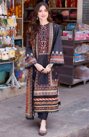 Asimjofa - Arabic Lawn Collection'24 By Asim Jofa Lawn Suit Unstitched 3 Piece Summer Collection - aubranz.com