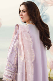 Qalamkar - Qalamkar Sahil Luxury Lawn'25 Embroidered Suit Unstitched 3 Piece - Summer Collection - aubranz.com