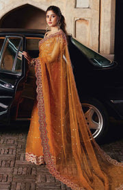 Qalamkar - Qalamkar shadmani raw silk'24 embroidered suits unstitched 3 piece - festive collection - aubranz.com