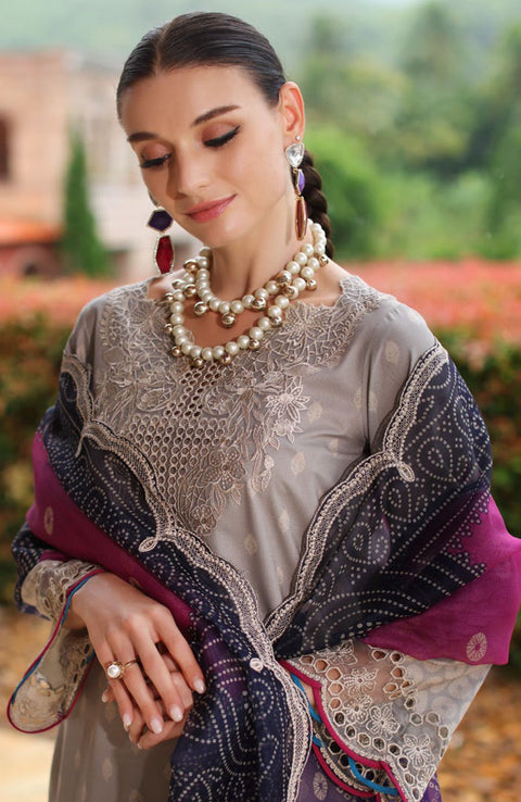 Charizma - Sheen Lawn'25 By Charizma Embroidered Suits Unstitched 3 Piece - Summer Collection - aubranz.com