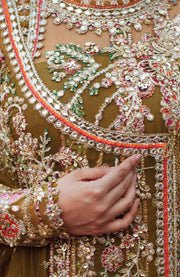 Qalamkar - Qalamkar shadmani raw silk'24 embroidered suits unstitched 3 piece - festive collection - aubranz.com