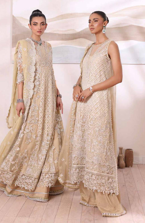 Sadiaasad - De Luxe'24 Noor By Saadia asad Embroidered Chiffon Suit Unstitched 3 Piece - aubranz.com