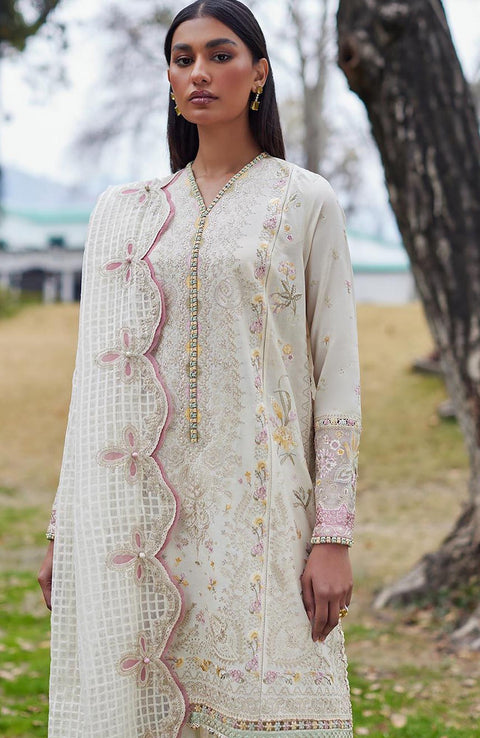 Elan - Silsila By Elan Embroidered Lawn Suit Unstitched 3 Piece Summer Collection - aubranz.com