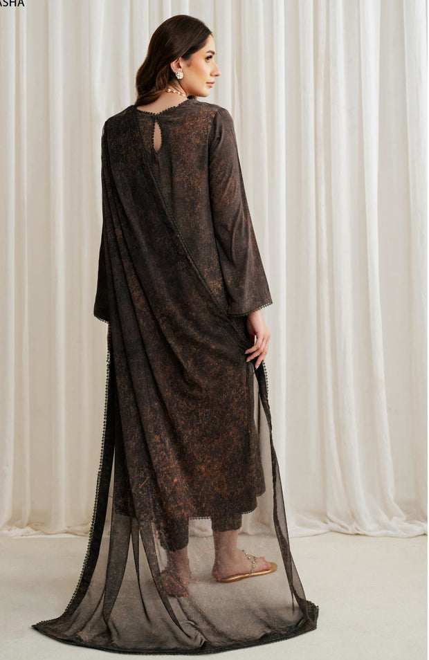 Zarif - Prints by Zarif Georgette Silk'24 Unstitched 3 Piece - WINTER COLLECTION - aubranz.com