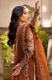 Elaf - Celebrations by Elaf Embroidered Organza Suit Unstitched 4 Piece - Formal Collection - aubranz.com