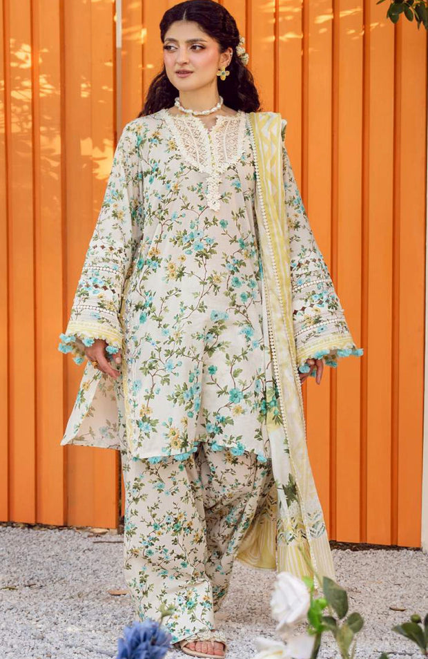 Elaf - Elaf Prints'25 Printed Lawn Suits Unstitched 3 Piece - Summer Collection - aubranz.com