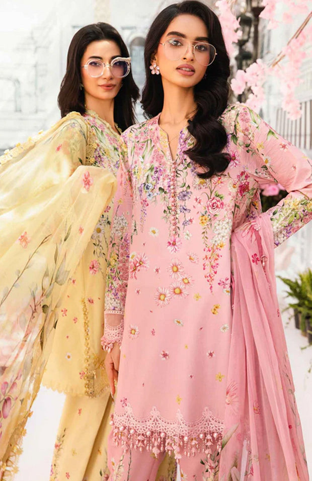 Mariab - MPrint Eid Edit'25 By Maria B Embroidered Lawn Suits Unstitched 3 Piece - Summer Collection - aubranz.com