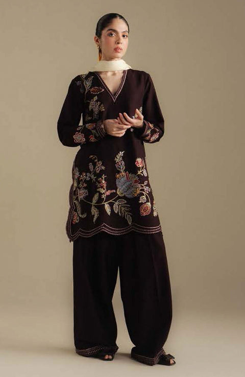 Zara_Shahjahan - COCO WINTER'25 BY ZARA SHAHJAHAN EMBROIDERED KHADDAR SUITS UNSTITCHED 3 PIECE - WINTER COLLECTION - aubranz.com