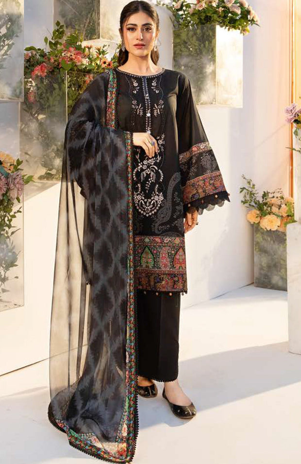 Mariab - Maria B M Basic Vol-1 Printed Lawn Suits Unstitched 3 Piece - Summer Collection - aubranz.com