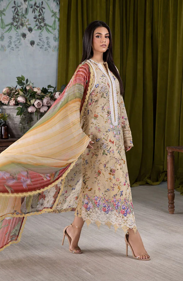 Sobia_Nazir - Sobia Nazir Vital'25 Vol 2 Embroidered Lawn Suits Unstitched 3 Piece - Summer Collection - aubranz.com