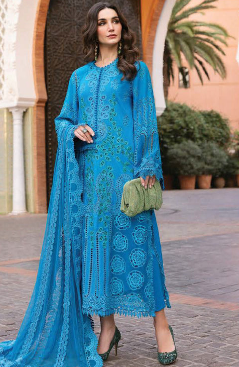 Mariab - Maria B Voyage a'Luxe x Morocco Luxury Lawn'25 Embroidered Suits Unstitched 3 Piece - Summer Collection - aubranz.com