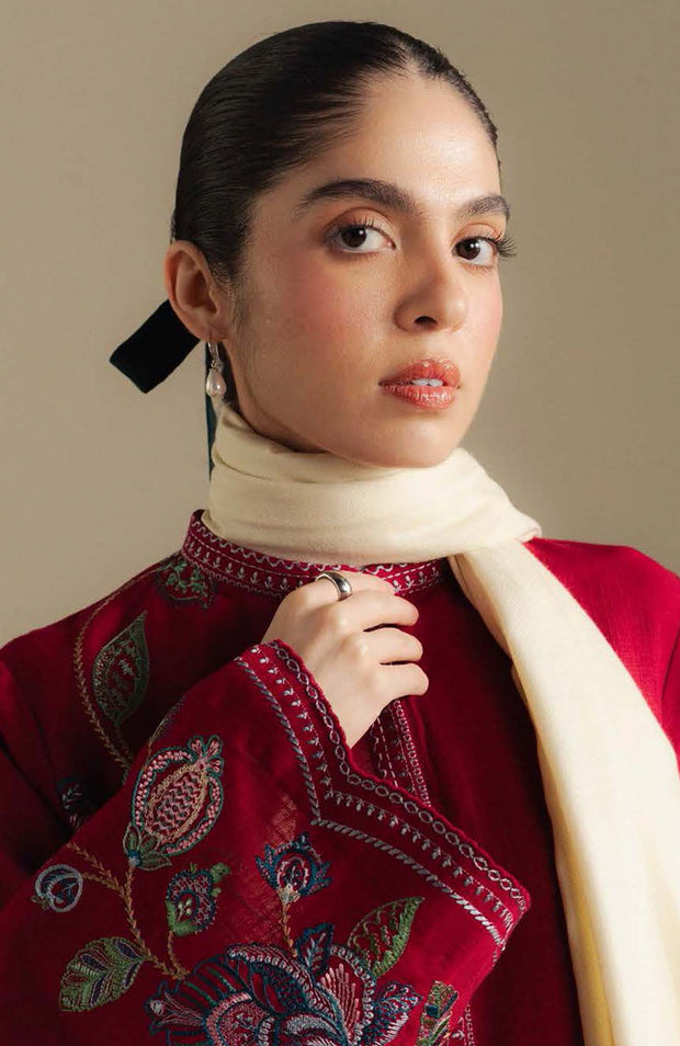 Zara_Shahjahan - COCO WINTER'25 BY ZARA SHAHJAHAN EMBROIDERED KHADDAR SUITS UNSTITCHED 3 PIECE - WINTER COLLECTION - aubranz.com