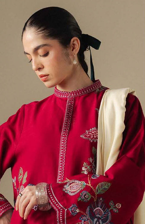 Zara_Shahjahan - COCO WINTER'25 BY ZARA SHAHJAHAN EMBROIDERED KHADDAR SUITS UNSTITCHED 3 PIECE - WINTER COLLECTION - aubranz.com