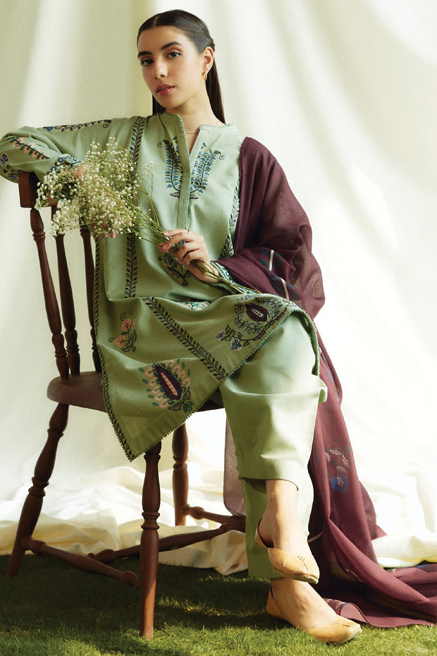 Zara_Shahjahan - COCO WINTER COLLECTION'24 BY ZARA SHAHJAHAN 3 PIECE UNSTITCHED WINTER COLLECTION - aubranz.com