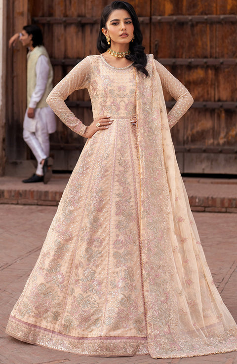 Zarif - SHEHNAI BY ZARIF EMBROIDERED NET SUITS UNSTITCHED 3 PIECE - FORMAL COLLECTION - aubranz.com