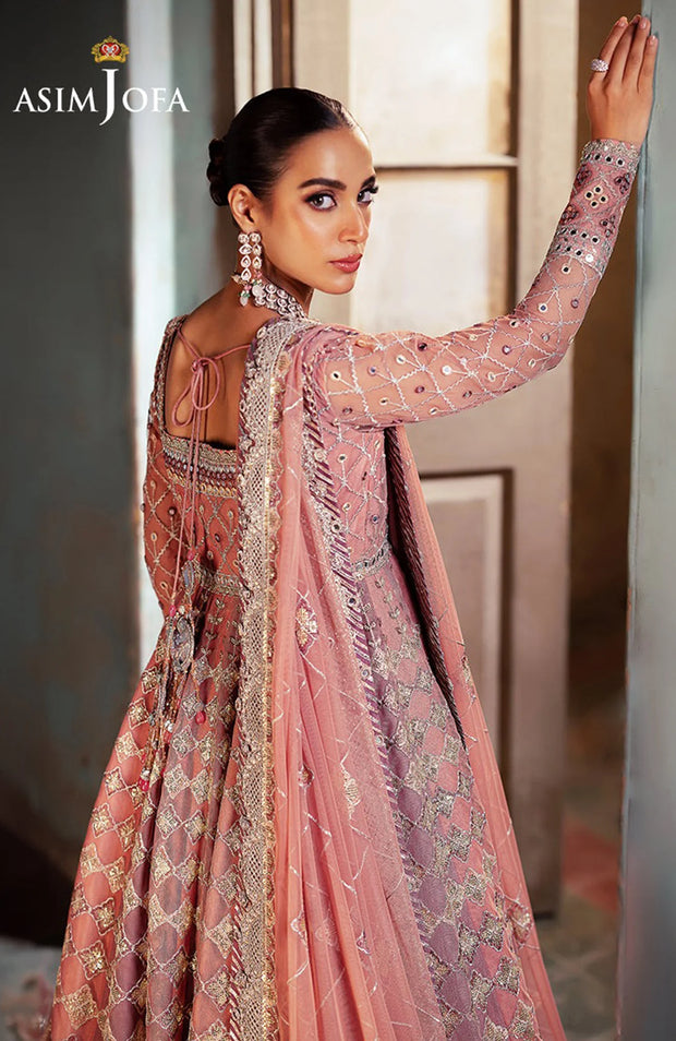 SKU#AJ42- BEKHUDI BY ASIM JOFA EMBROIDERED SUIT UNSTITCHED 3 PIECE