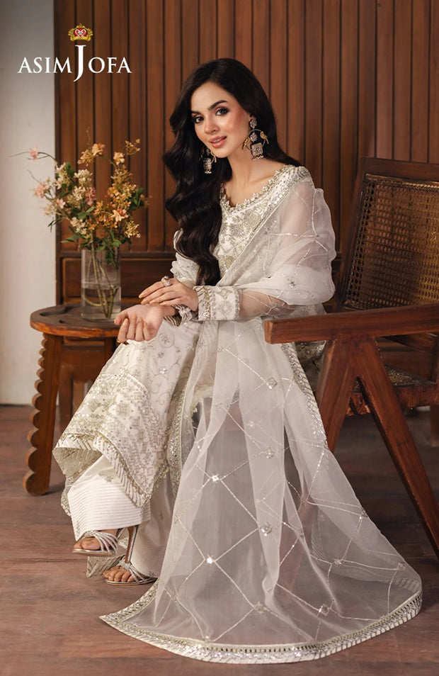 HEERIYE by Asim Jofa – Embroidered Net Suit (Unstitched 3-Piece) Festive Collection 2025