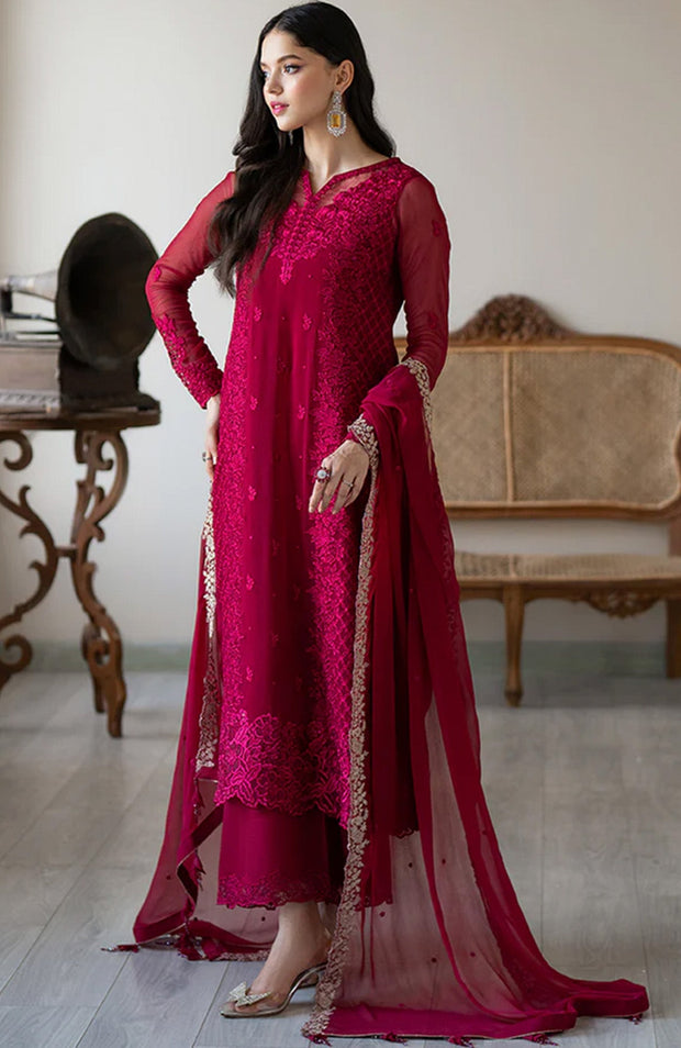 Azure - Azure Ensembles Festive Lawn'25 Embroidered Suits Unstitched 3 Piece - Summer Collection - aubranz.com