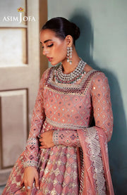 SKU#AJ42- BEKHUDI BY ASIM JOFA EMBROIDERED SUIT UNSTITCHED 3 PIECE