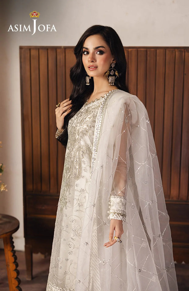 HEERIYE by Asim Jofa – Embroidered Net Suit (Unstitched 3-Piece) Festive Collection 2025