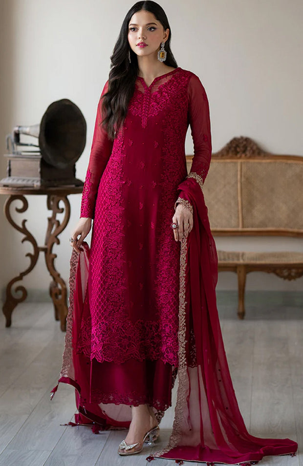 Azure - Azure Ensembles Festive Lawn'25 Embroidered Suits Unstitched 3 Piece - Summer Collection - aubranz.com