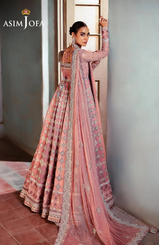 SKU#AJ42- BEKHUDI BY ASIM JOFA EMBROIDERED SUIT UNSTITCHED 3 PIECE