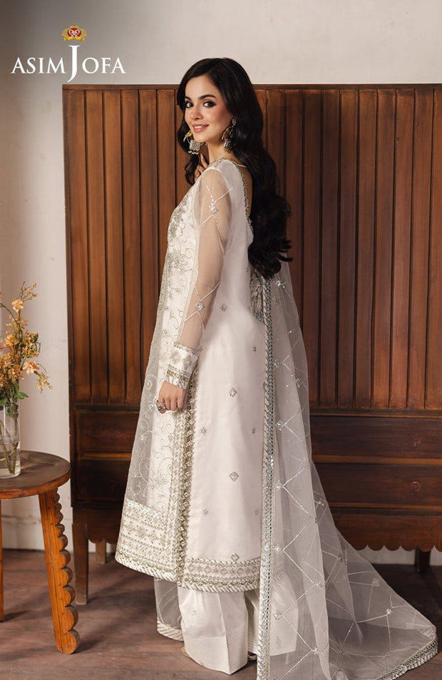 Asimjofa - Heeriye By Asim Jofa Collection'25 Embroidered Net Suit Unstitched 3 Piece - Festive Collection - aubranz.com