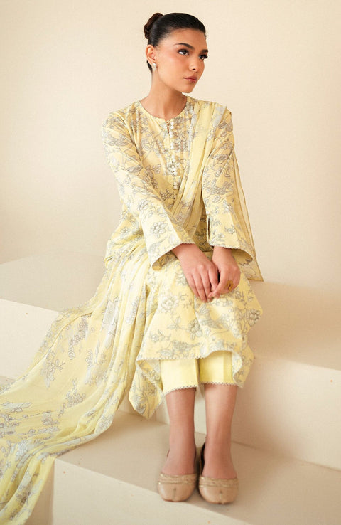 Crossstitch - Daily 3 Piece Unstitched Lawn Collection'24 By Cross Stitch - aubranz.com