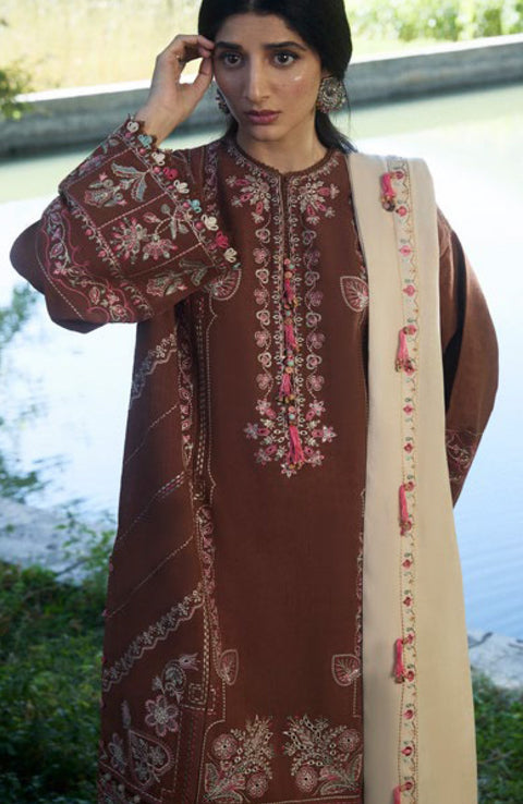 Zaha - ZAHA WINTER COLLECTION'24 EMBROIDERED SUITS UNSTITCHED 3 PIECE- WINTER COLLECTION' - aubranz.com