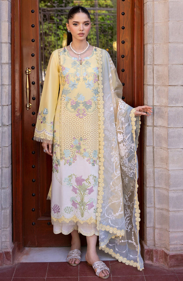 Sairashakira - Bloom Lawn'25 By Saira Shakira Embroidered Suits Unstitched 3 Piece - Summer Collection - aubranz.com