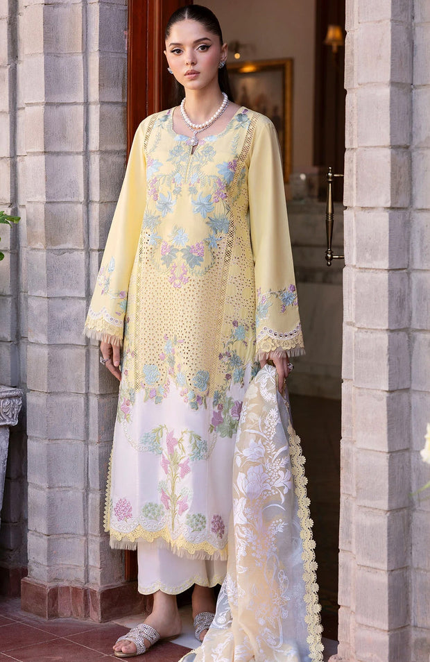 Sairashakira - Bloom Lawn'25 By Saira Shakira Embroidered Suits Unstitched 3 Piece - Summer Collection - aubranz.com