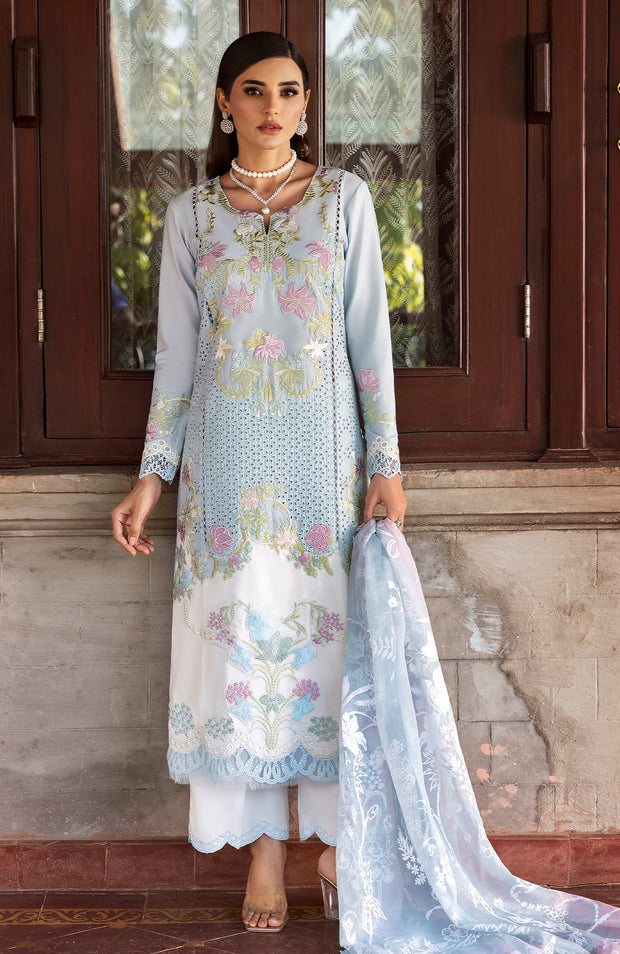 Sairashakira - Bloom Lawn'25 By Saira Shakira Embroidered Suits Unstitched 3 Piece - Summer Collection - aubranz.com