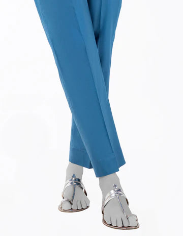 SILK BLUE TROUSER - J. JUNAID JAMSHED &nbsp;SKU#TROUSER6 aubranz.com