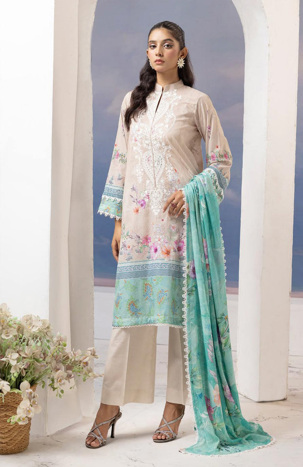 Nur - RANG NAGAR Embroidered & Printed Lawn Collection By Nur - aubranz.com