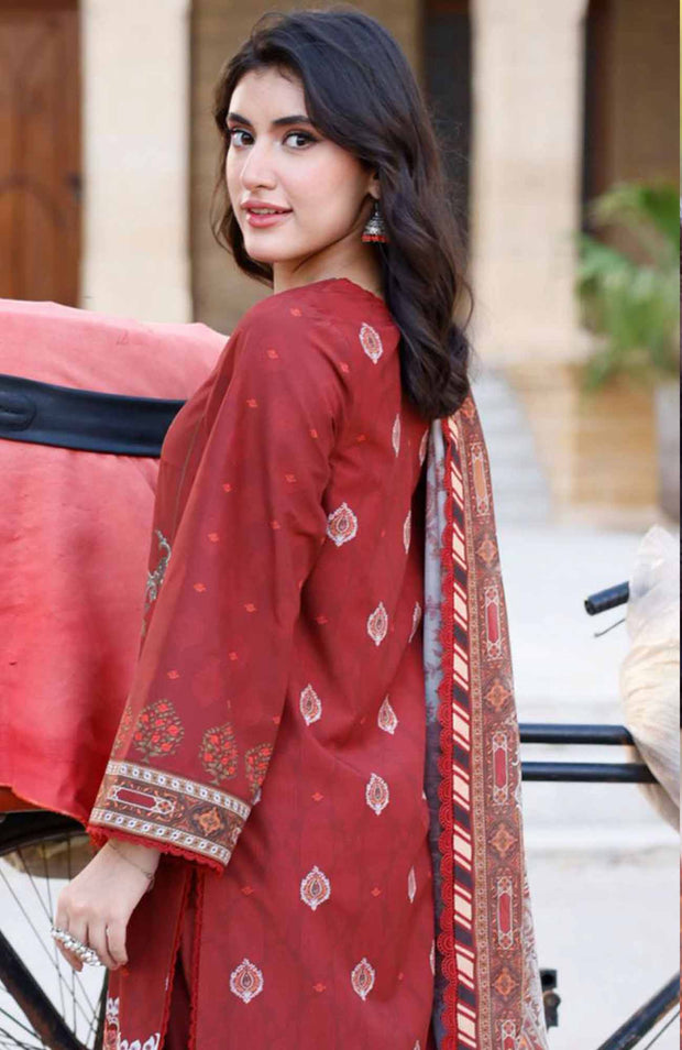 Asim Jofa Arabic Lawn Collection 2024 Unstitched Three Piece Lawn Suit SKU#53