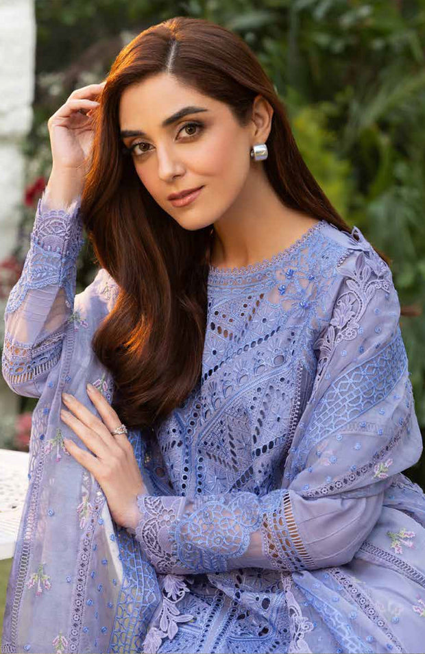 Sobia_Nazir - Sobia Nazir Luxury Lawn'25 Embroidered Suits Unstitched 3 Piece - Summer Collection - aubranz.com