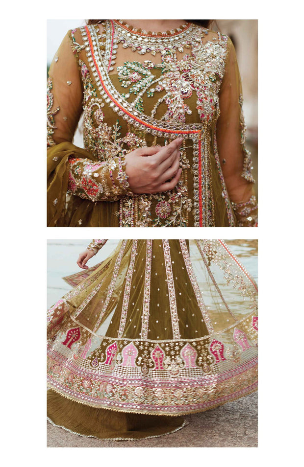 Qalamkar - Qalamkar shadmani raw silk'24 embroidered suits unstitched 3 piece - festive collection - aubranz.com