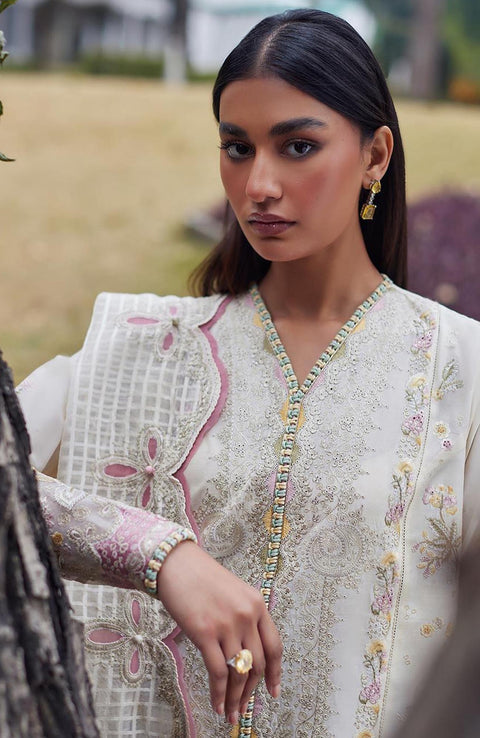 Elan - Silsila By Elan Embroidered Lawn Suit Unstitched 3 Piece Summer Collection - aubranz.com