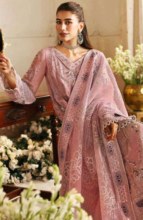 Nureh - Jhoomro By Nureh Embroidered Organza Suit Unstitched 3 Piece - aubranz.com