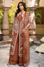 Elaf - Celebrations by Elaf Embroidered Organza Suit Unstitched 4 Piece - Formal Collection - aubranz.com
