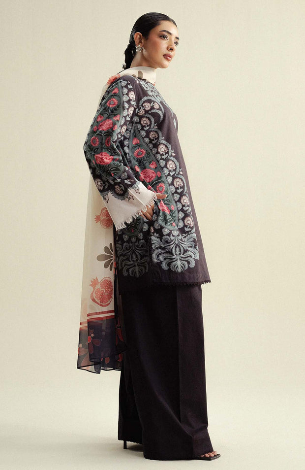 Zara_Shahjahan - Coco Prints'25 Vol-4 by Zara Shahjahan Printed Lawn Suits Unstitched 3 Piece - Summer Collection - aubranz.com