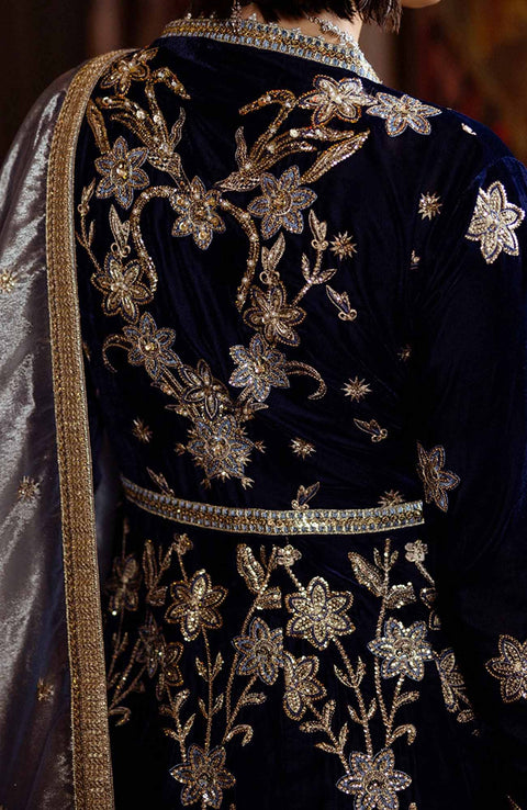 Mushq - Mushq Embroidered Velvet'24 Suit Unstitched 3 Piece - Winter Collection - aubranz.com
