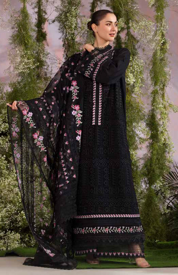 Sobia_Nazir - Sobia Nazir Luxury Lawn'25 Embroidered Suits Unstitched 3 Piece - Summer Collection - aubranz.com