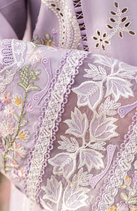 Qalamkar - Qalamkar Sahil Luxury Lawn'25 Embroidered Suit Unstitched 3 Piece - Summer Collection - aubranz.com